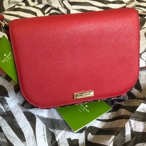 Nwt Kate Spade Crossbody Saddle Hazy Rose Red Bag